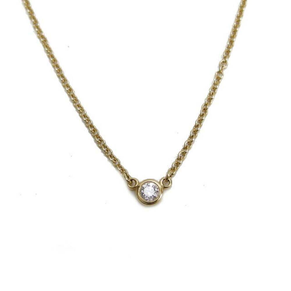 TIFFANY 18k Gold Diamond Necklace
